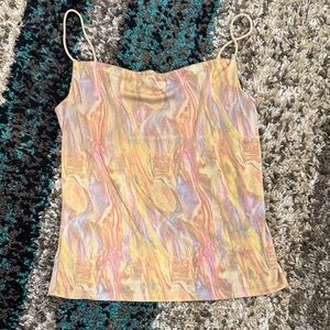 Bar III Pastel Swirl Tank Top